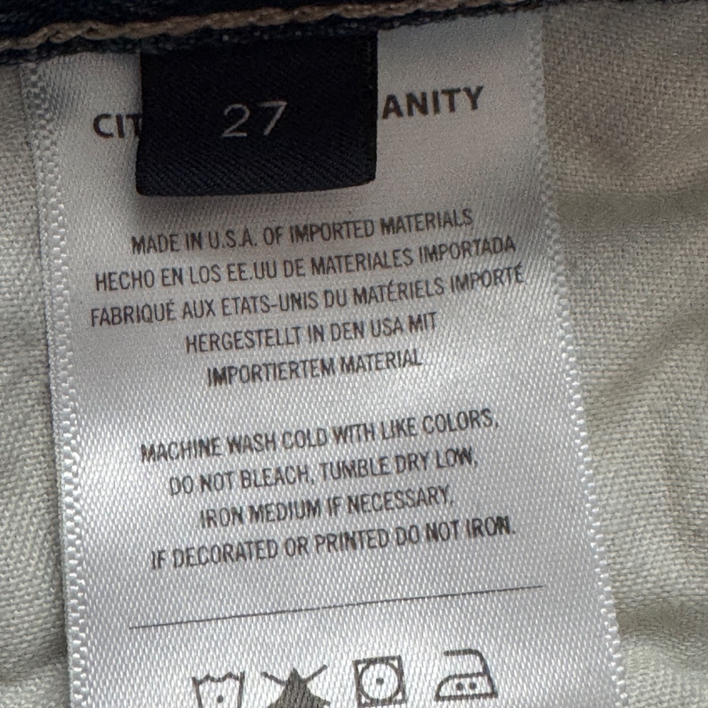 Citizens Of Humanity Wide Leg Blue Denim Jeans - Picture 10 of 13